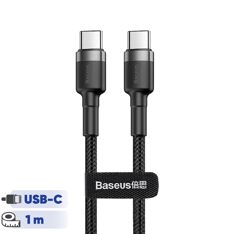HK-3-2148088-1 کابل USB-C باسئوس مدل Cafule PD2.0 طول 1 متر - تصویر 1